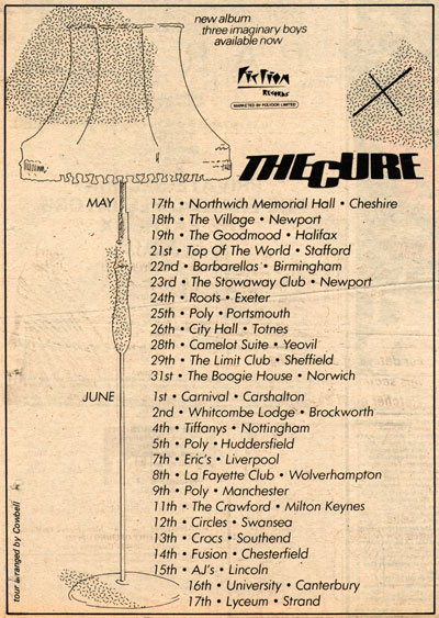 Three Imaginary Boys Tour - UK #3