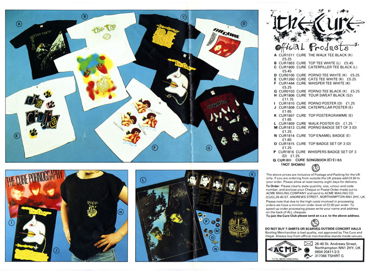 The Top - Merchandise Sheet