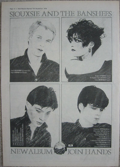 Siouxsie And The Banshees (With Robert) - Join Hands Tour