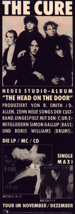 Head On The Door - Germany