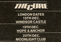 12/15/1978 Three Imaginary Boys Tour - London, England