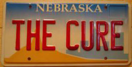 Car License Tag - Nebraska (THE CURE)