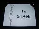 1/1/2000 Dream Tour - To Stage Sign