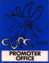 1/1/1992 Wish Tour - Promoter Office Sign