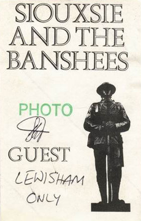 Lewisham, England (Photo Guest, Cure Support Siouxsie And The Banshees)