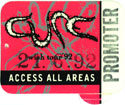 6/21/1992 Long Beach, California (Access All Areas - Promoter)