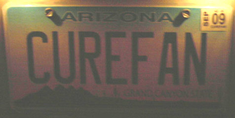 Car License Tag - Arizona (CUREFAN)