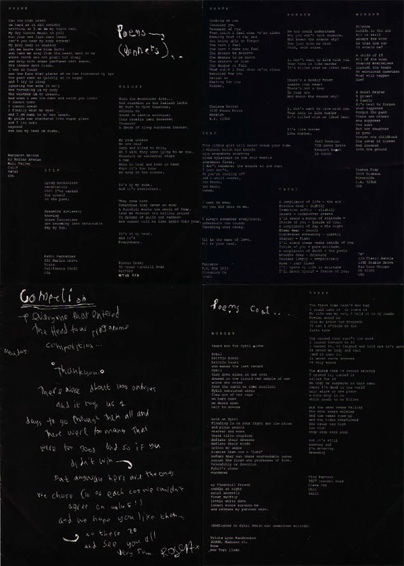 Head Tour Prize Poster (Back)