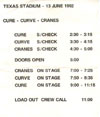 6/13/1992 Irving, Texas Texas Stadium Schedule