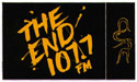 1/1/1992 The End 107.7 FM Cure Sticker
