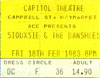 2/18/1983 Sydney, Australia (Siouxsie And The Banshees w/Robert)