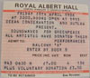 4/25/1986 London, England - Royal Albert Hall 