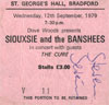9/12/1979 Bradford, England (Siouxsie And The Banshees w/Robert) (Different)