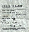 10/11/1979 Chelmsford, England (Siouxsie And The Banshees w/Robert)