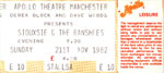11/21/1982 Manchester, England (Siouxsie And The Banshees w/Robert)
