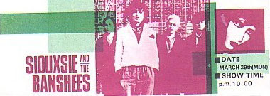 Tokyo, Japan (Siouxsie And The Banshees w/Robert)