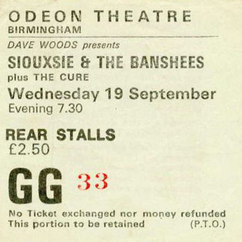 Birmingham, England (Siouxsie And The Banshees w/Robert) (Different)