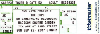 New York, New York (Unused, Rescheduled 6/20/2008)