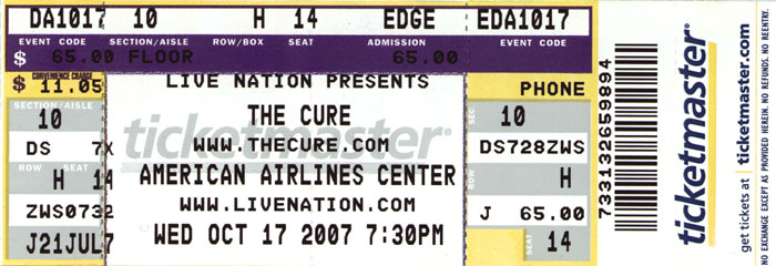 Dallas, Texas (Unused, Rescheduled 6/6/2008)