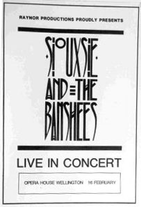 Wellington, New Zealand - Siouxsie And The Banshees (With Robert)