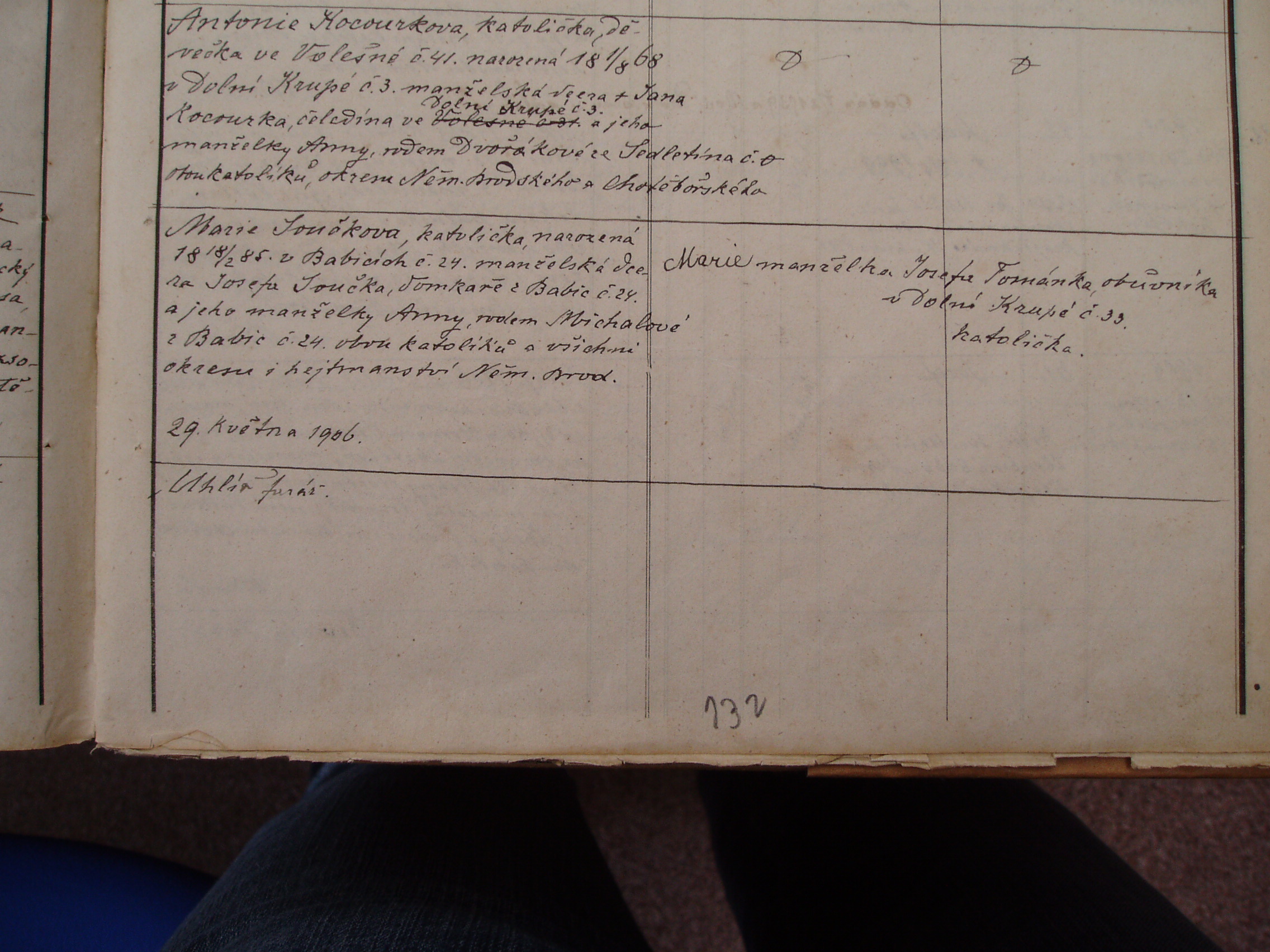 Jan (John) Karas Birth Record