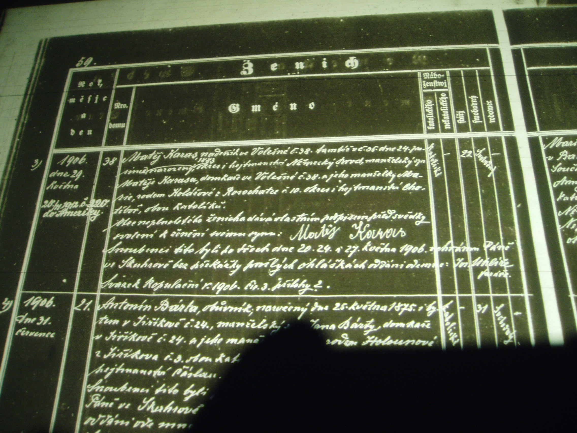 Marie Souckova and Matej Karas Jr Marriage Record