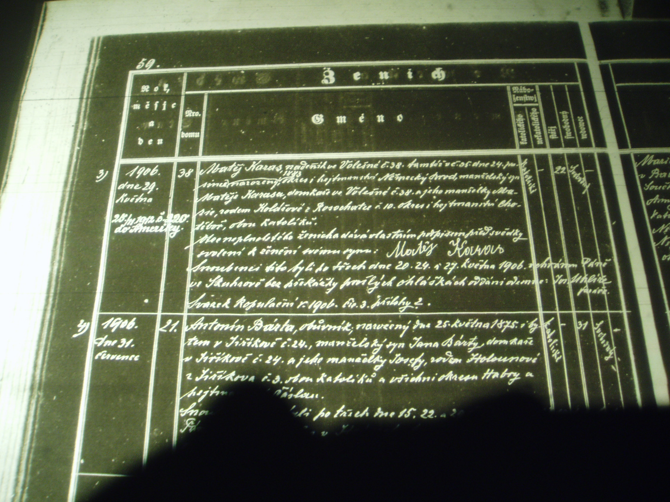 Marie Souckova and Matej Karas Jr Marriage Record